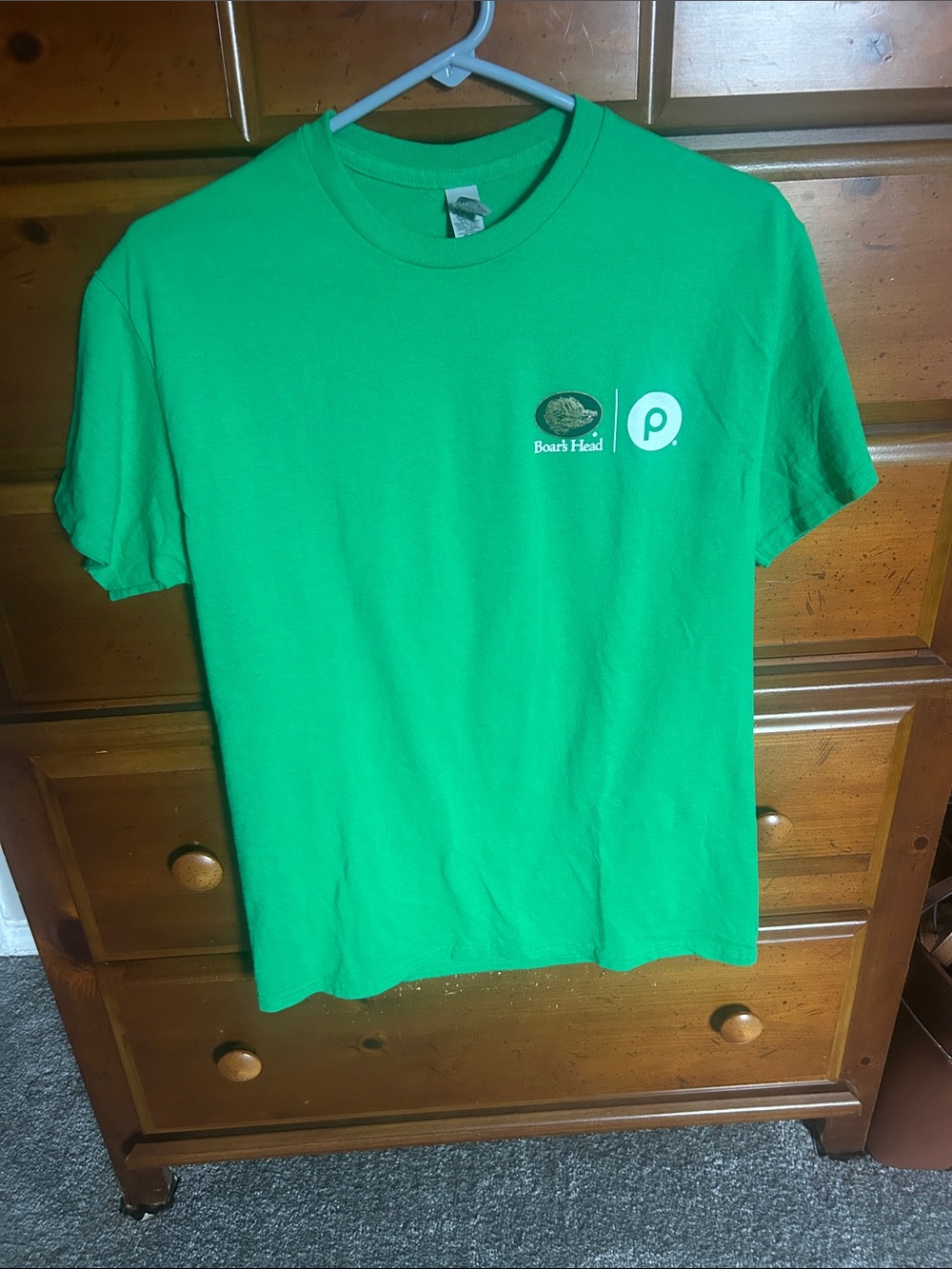 Gildan Bright Green Logo Short Sleeve Tee